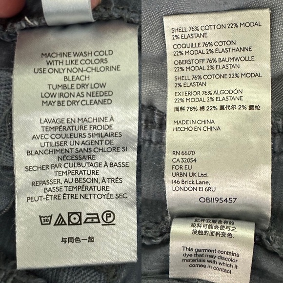 Anthropologie Pilcro Corduroy Slim Boyfriend Pants Size 27 - Picture 12 of 15